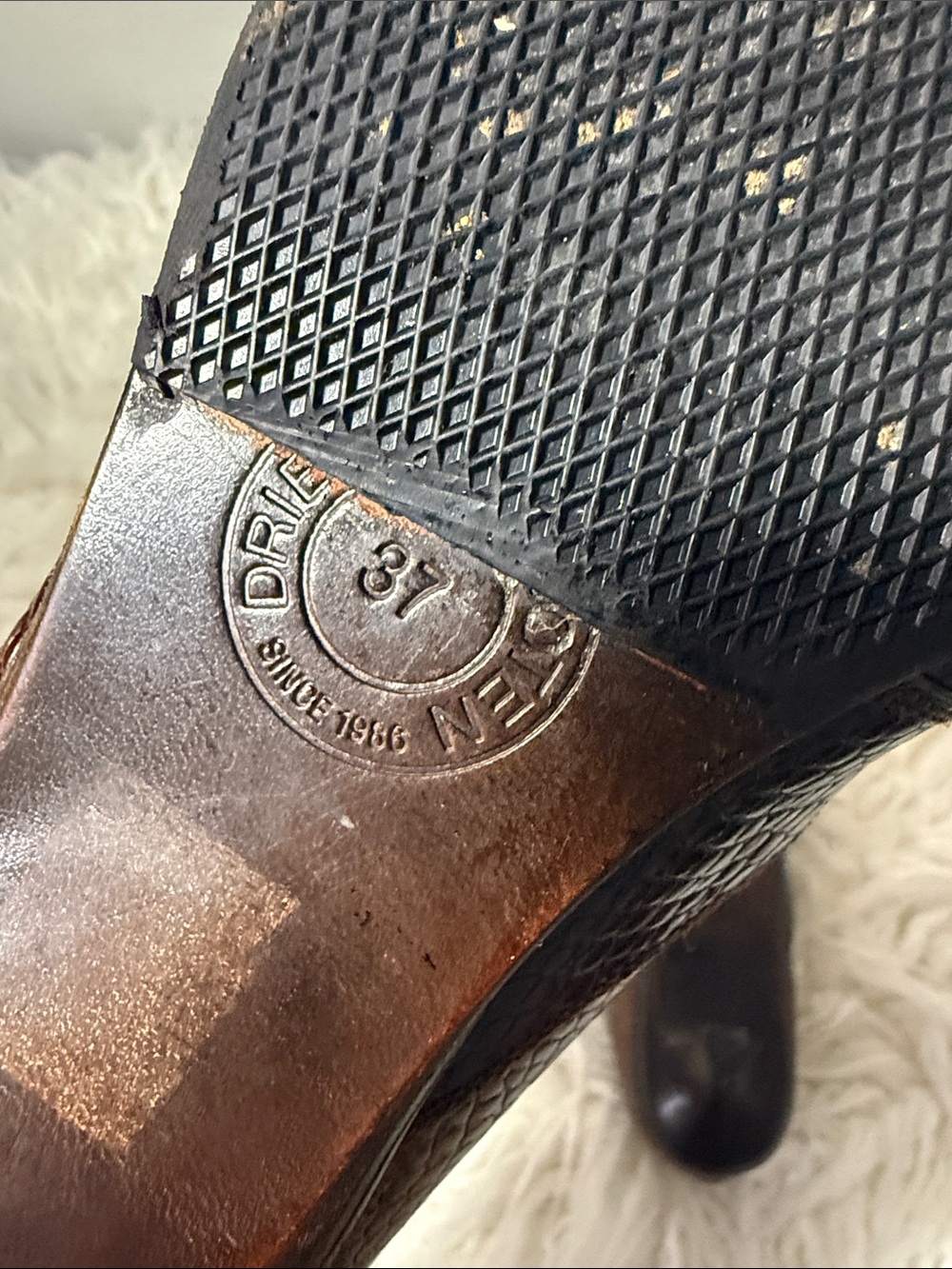 Dries Van Noten Brown Croc-Embossed Mary Jane Flats size 37 or 7 - Picture 9 of 9